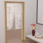 Cortina de porta japonesa Leowefowa Noren Feng Shui...